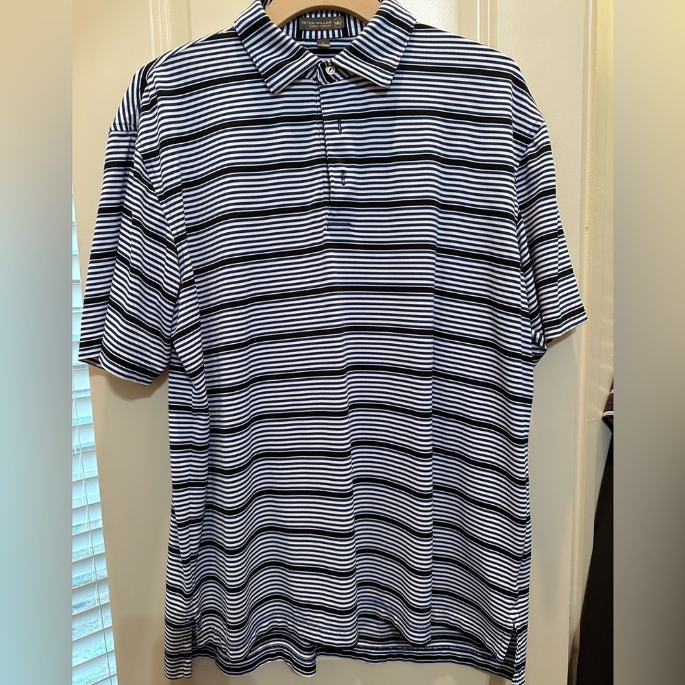 Men’s Peter Millar Golf Shirt, Size Large